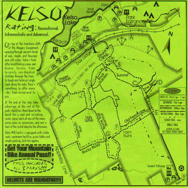 Kelso Trail Map