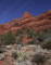 Red rock and blue sky